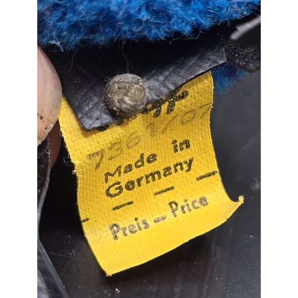 Steiff Woolen Blue Coral Fish 1977  7361/07 ID Button and Tag 3.5in Vintage - Picture 7 of 10